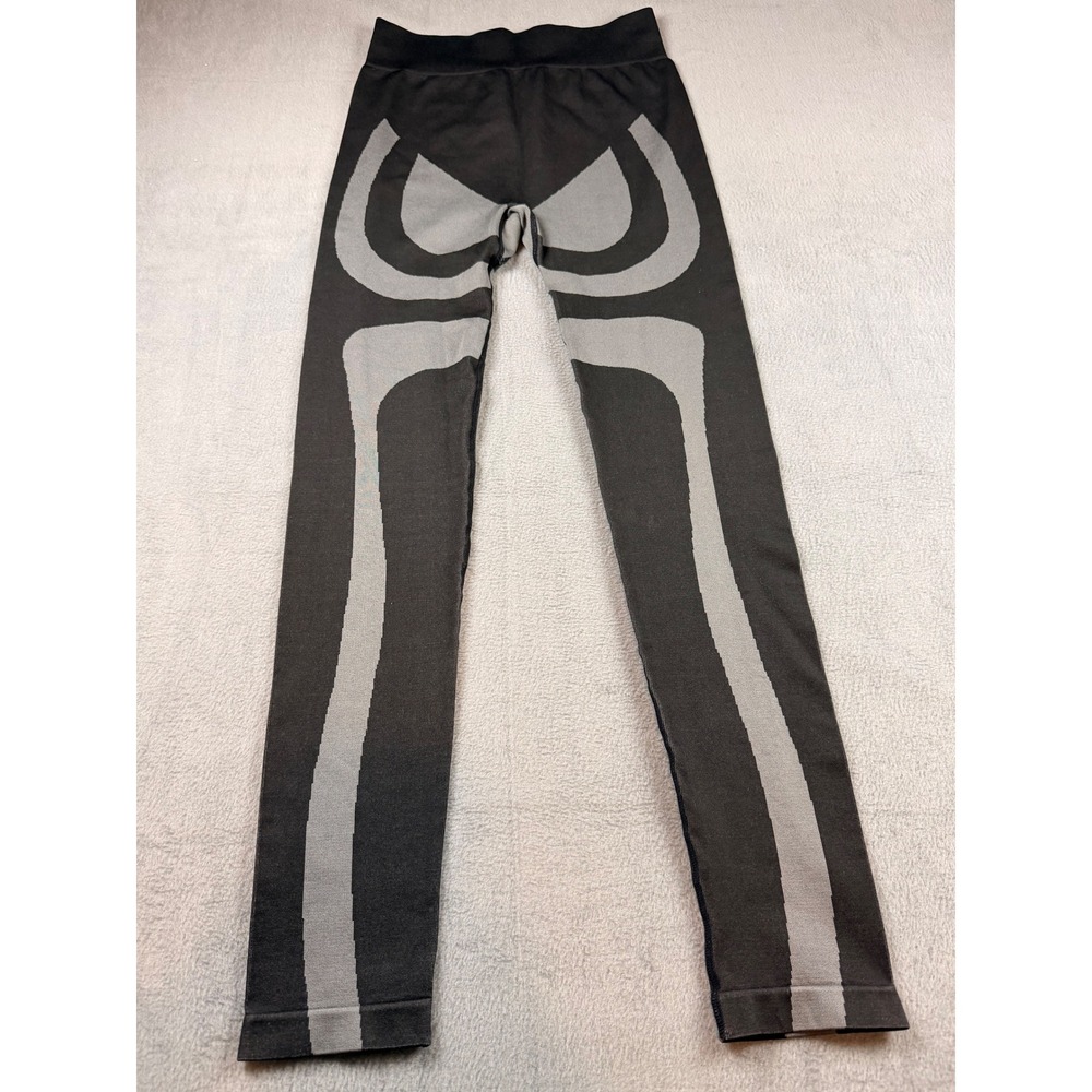 PRETTYLITTLETHING‎ Black Grey Athletic Leggings Seamless Contour Fit M